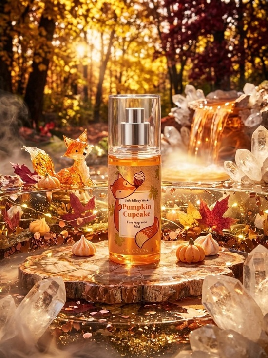 Bath & Body Works Other - 🍁 BBW Pumpkin Cupcake Travel Size Fine Fragrance Mist 2.5oz Discontinued Fox 🍁